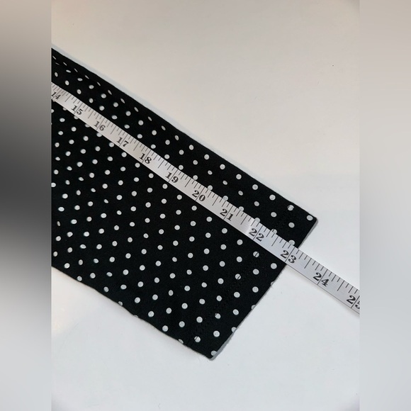 Quacker Factory Black White Polka Dot Button Up Shirt 1X Sparkly Buttons - Picture 8 of 8